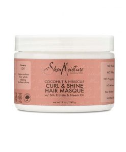 Shea Moisture Coconut & Hibiscus Curl & Shine Hair Masque  340g