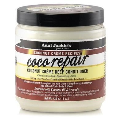 AUNT JACKIES - COCONUT CREME RECIPES COCO REPAIR DEEP CONDITIONER - 15OZ /426G