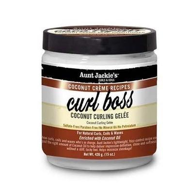 AUNT JACKIES - COCONUT CREME RECIPES CURL BOSS COCONUT CURLING GELEE - 15OZ /426G