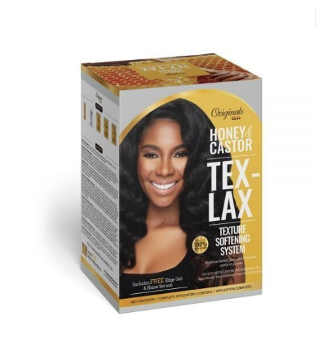 AFRICA BEST - HONEY & CASTOR TEXLAX HAIR SOFTENING SYSTEM KIT