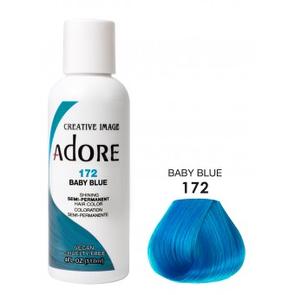 ADORE: SEMI PERMANENT HAIR COLOR DYE – BABY BLUE 172 118ML