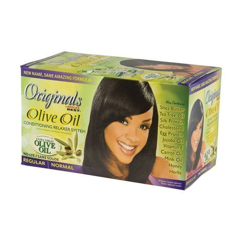 AFRICA’S BEST - ORIGINALS OLIVE OIL RELAXER KIT REGULAR 1APP