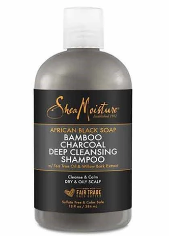 SHEA MOISTURE AFRICAN BLACK SOAP BAMBOO CHARCOAL BALANCING SHAMPOO 384ML