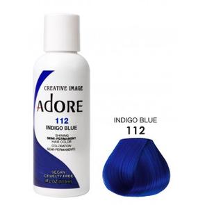 ADORE: SEMI PERMANENT HAIR COLOR DYE – INDIGO BLUE 112 118ML