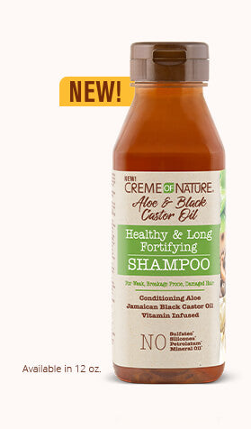 CREME OF NATURE -ALOE & BLACK CASTOR OIL SHAMPOO 355ML