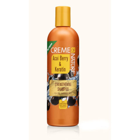 CREME OF NATURE - ACAI BERRY & KERATIN STRENGHTENING SHAMPOO 354ML