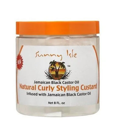 Sunny Isle Jamaican Black Castor Oil Natural Curly Styling Custard  236mL