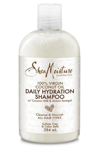 SHEA MOISTURE VIRGIN COCONUT OIL 100 PERCENT VIRGIN COCONUT OIL DAILY HYDRATION SHAMPOO 384ML