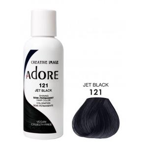 ADORE: SEMI PERMANENT HAIR COLOR DYE – JET BLACK 121 118ML