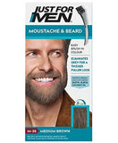 JUST FOR MEN - MOUSTACHE & BEARD COLOUR MEDIUM BROWN  M-35 KIT